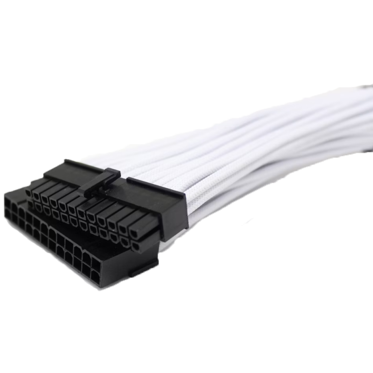 Sleeved Extension Cable 24-pin ATX (White)