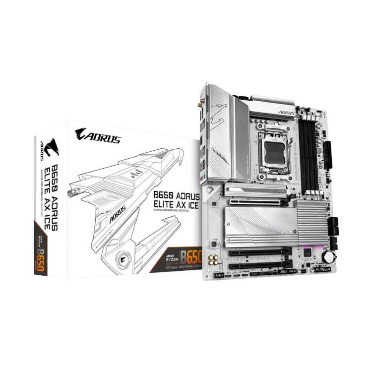 Gigabyte B650 Aorus Elite ICE AX WiFi DDR5 ATX Motherboard (4 DIMM)