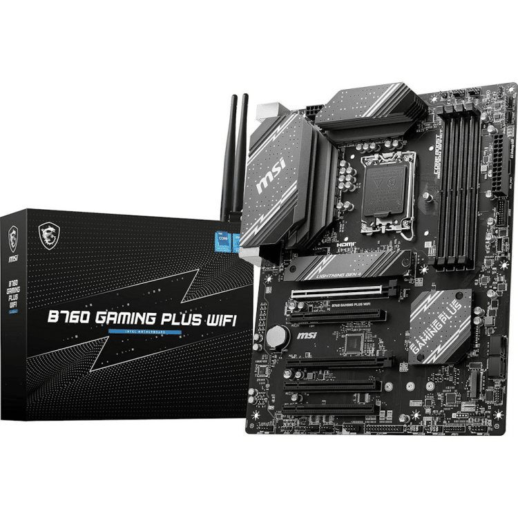 MSI B760 Gaming Plus WiFi DDR5 ATX Motherboard (4 DIMM)