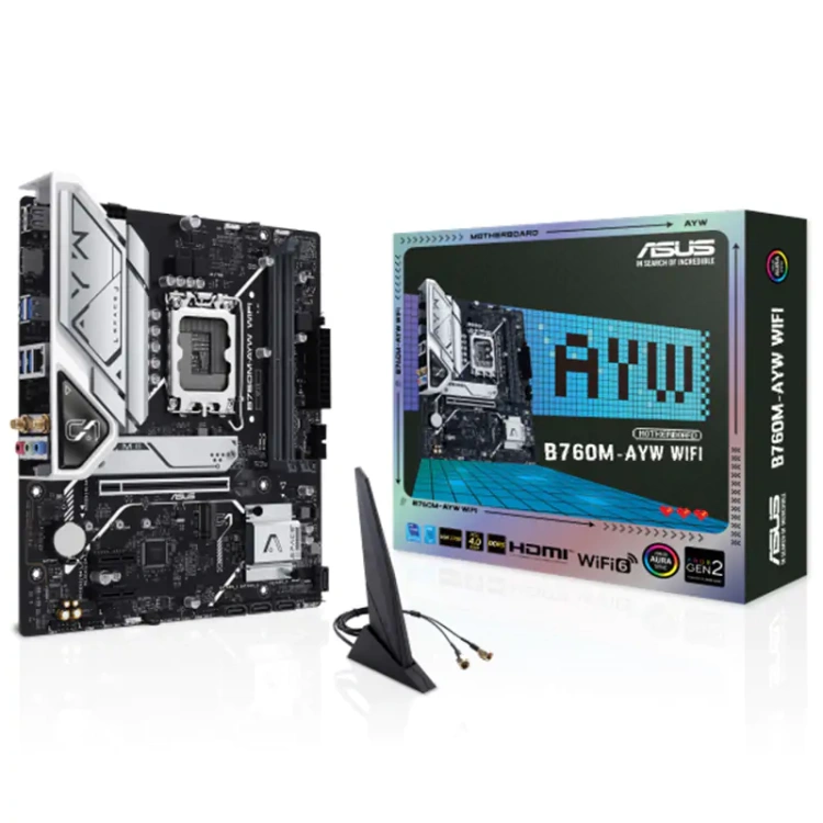 ASUS Prime B760M-AYW WiFi Motherboard (2 DIMM) DDR5