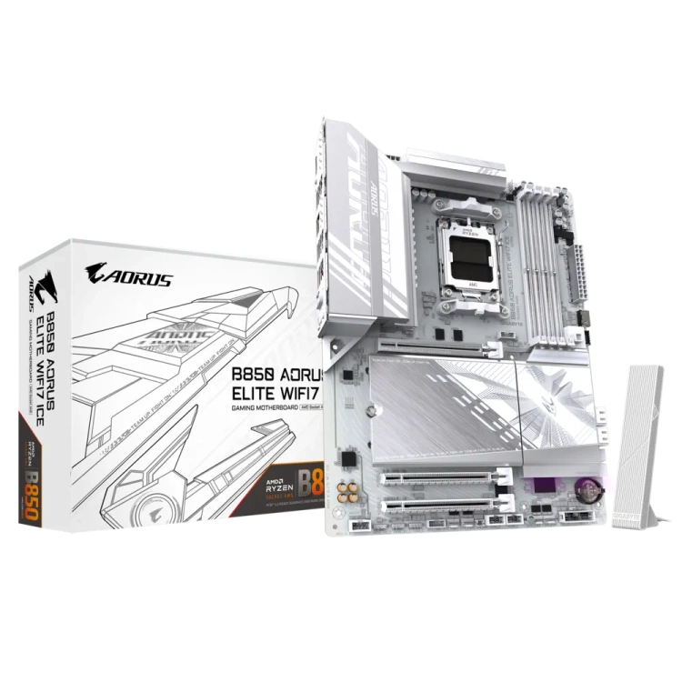 Gigabyte B850 Aorus Elite ICE WiFi7 DDR5 ATX Motherboard (4 DIMM)