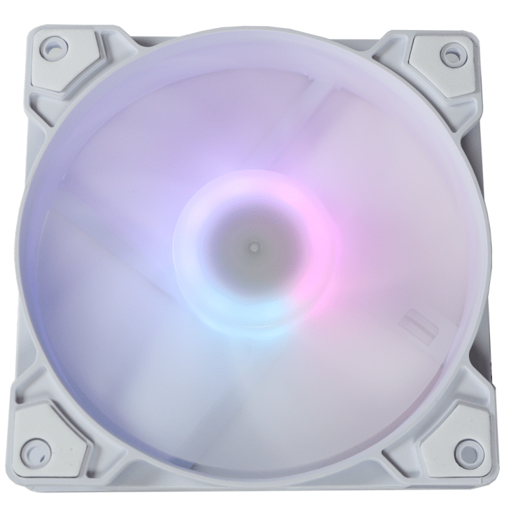 Crox 120mm Case Fan 6-pin ARGB Controller Based (White)