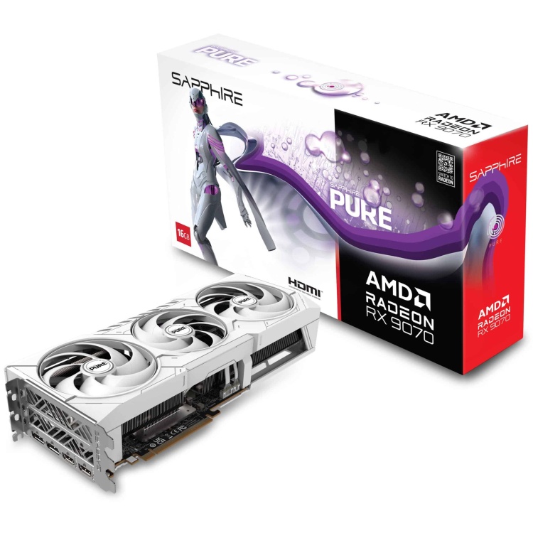 Sapphire PURE Radeon RX 9070 Gaming 16G GDDR6 Graphics Card