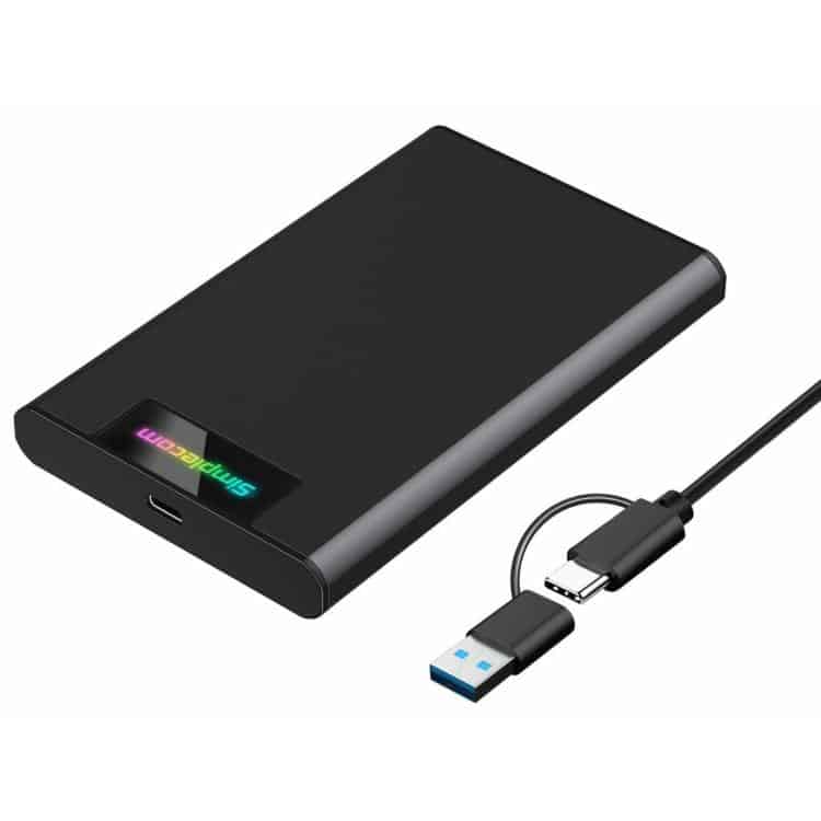 Simplecom SE239 External USB/USB-C 2.5" SSD/HDD Enclosure (Tool Free)