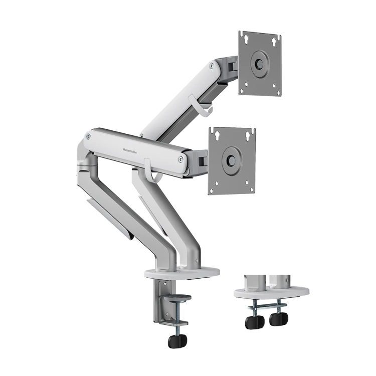 Humanmotion T6-2G Modern Dual Monitor Arm (Fits 17-32")