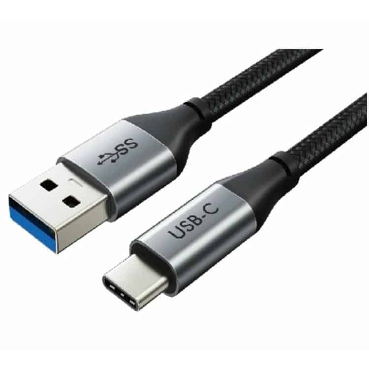 USB-C Type-C Male to Type-A Male Cable (5Gbps/3A Charging)