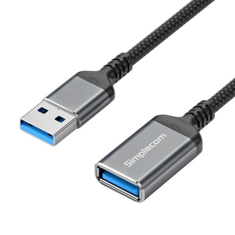 USB 3.0 Extension Cable 2.0m Nylon Braided Male (A) to Female (A)
