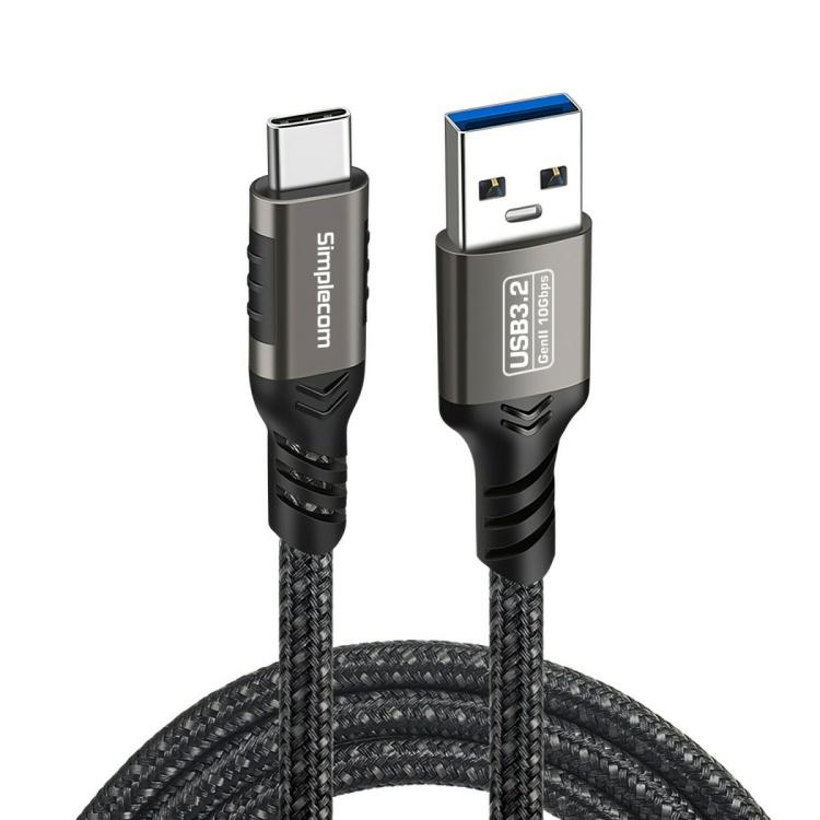USB Type-A to Type-C 2m Male to Male Cable 10Gbps (CAU520)