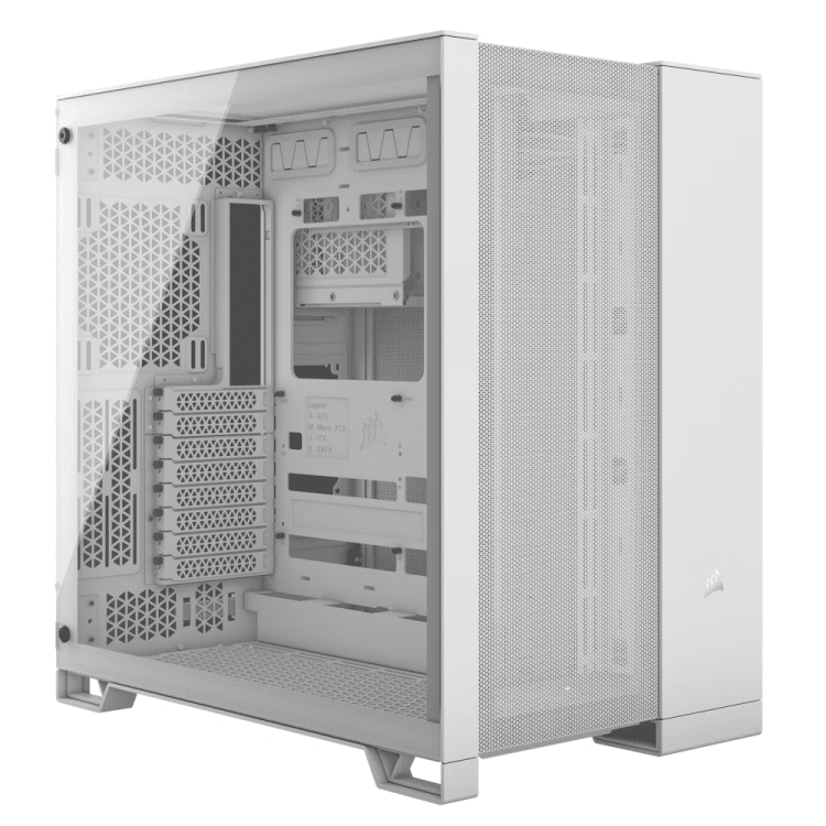 Corsair 6500D Airflow Mid Tower Tempered Glass ATX Case - White
