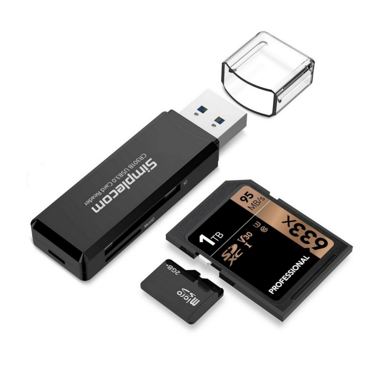 Simplecom USB 3.0 multi-card reader (SD/MicroSD)