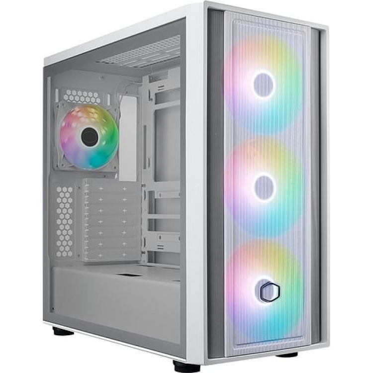 Cooler Master MasterBox MB600 Mesh ATX Case (4xARGB Fans) White