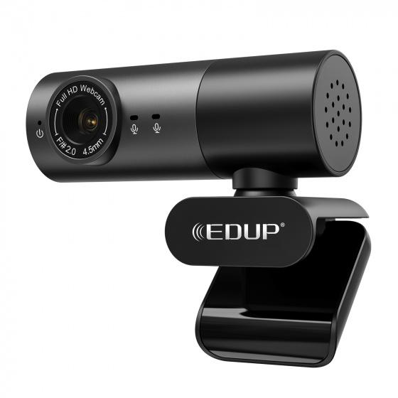 Edup 1080p Webcam with microphone for PC (USB)