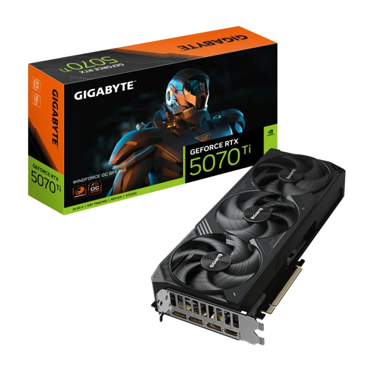 Gigabyte GeForce RTX 5070 Ti 16G GDDR7 Windforce OC Graphics Card