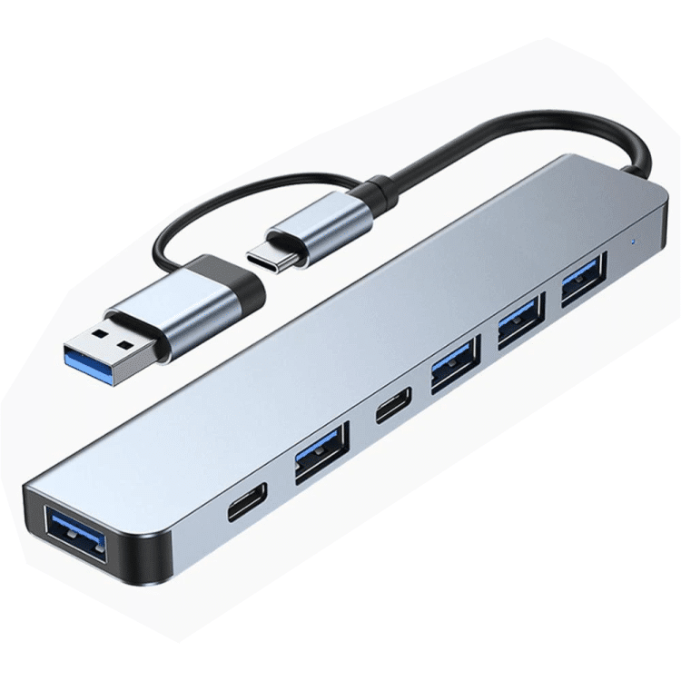 USB Type-C 7-port Hub/Docking Station